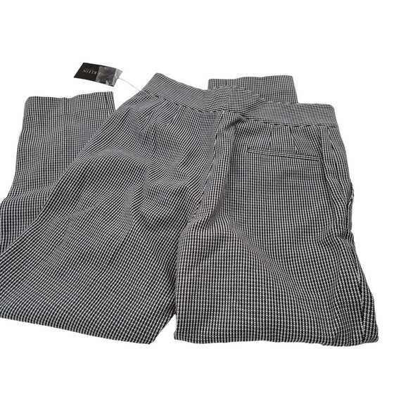 Anne Klein New York $245 Herringbone part silk  dress pant‎ size 2P - Picture 4 of 7